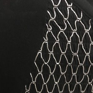 Black And silver blouse